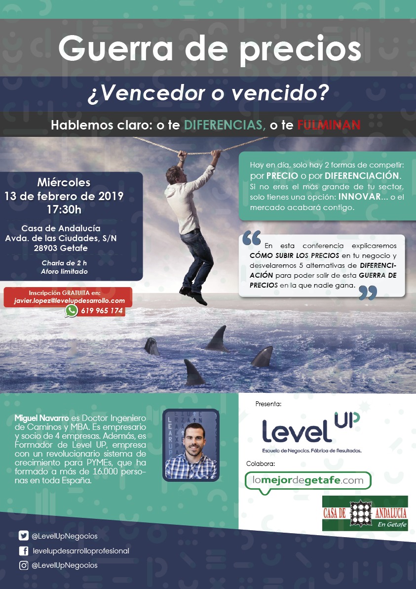 Guerra de Precios - Formación + Networking Empresarial. 13 de Febrero 2019