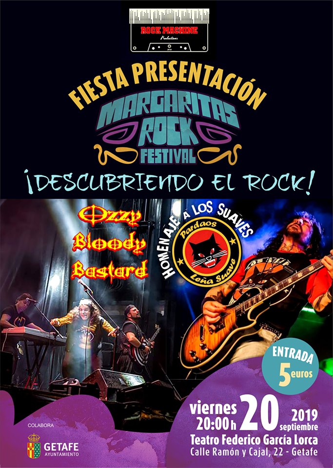 Fiesta presentación Margaritas Rock Festival 2019. Getafe.
